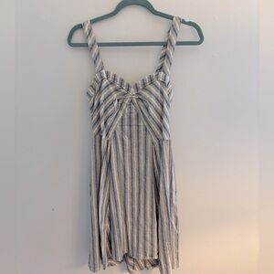 2000s Striped Free People Summer Cotton Dress